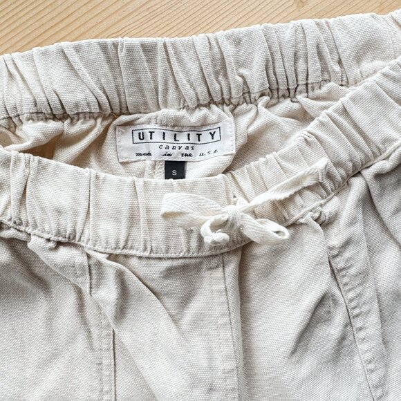 Utility Canvas Beach Pants in Natural - Picture 2 of 6